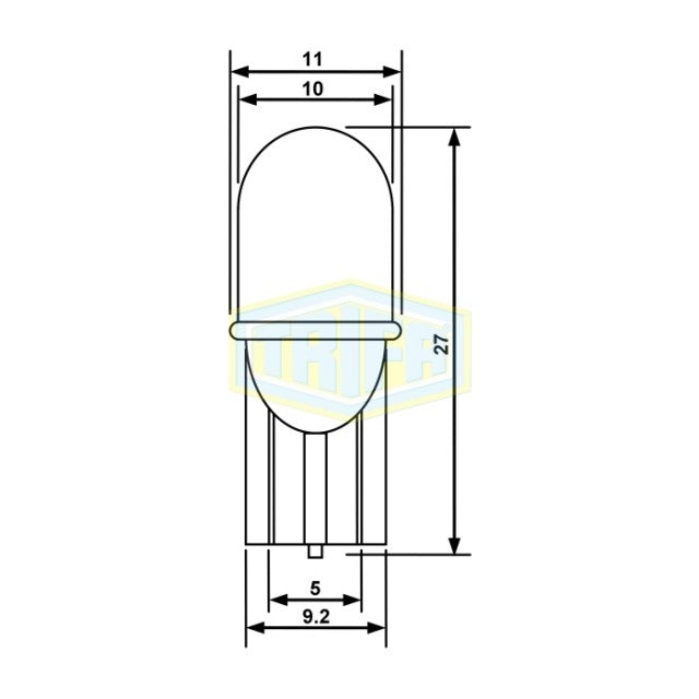 Bec led alb bord 24V W2,1x9,5d W5W socl.s - TRIFA