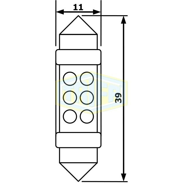 Bec led sofit 12V SV8.5 - TRIFA