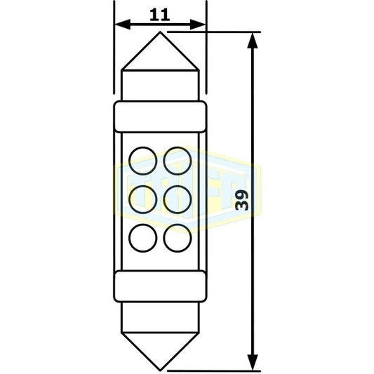 Bec led sofit 12V SV8.5 - TRIFA