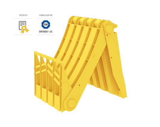 CALA BLOCARE ROATA PLIABILA - E53 (roti R22,5) - cu insertie metalica