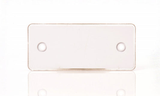 Catadioptru reflectorizant dreptunghiular alb 96x42 mm
