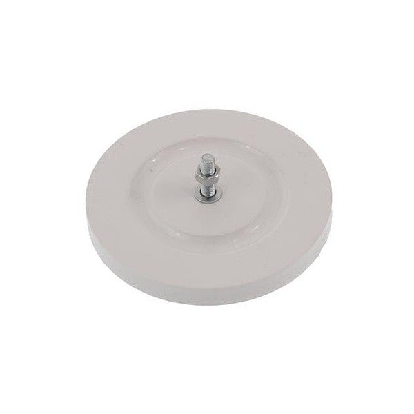 Catadioptru reflectorizant rotund alb cu surub
