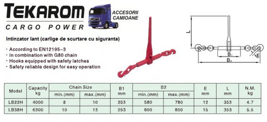 CLICHET - lant 13 mm - 10,6 tone