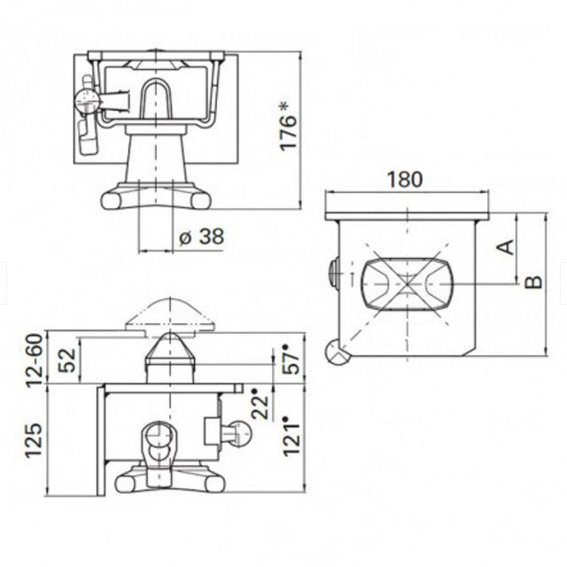 Dispozitiv fixare transcontainer twist lock COMPLET