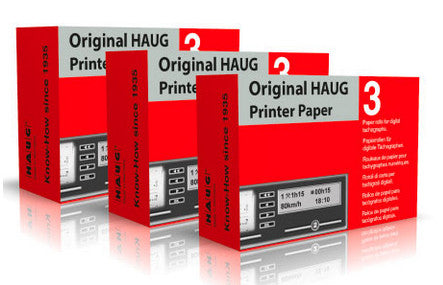 Hartie termica pentru tahograf digital (3 role) HAUG