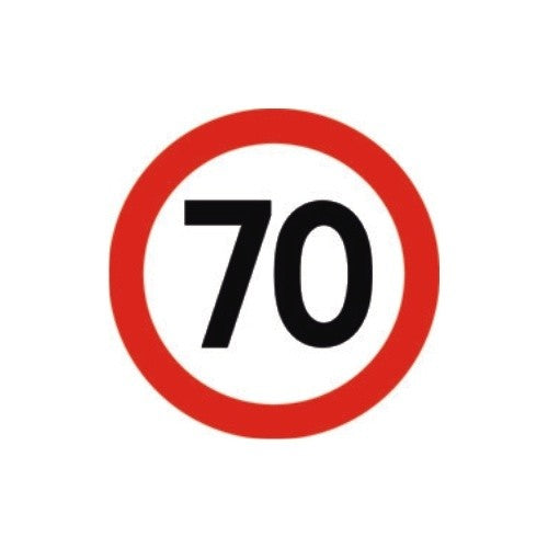 Indicator limitare viteza autocolant 70 km/ora