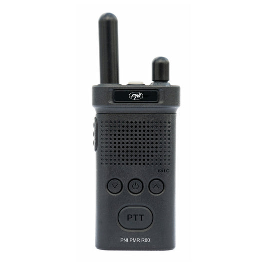 Kit 4 statii radio portabile PNI PMR R60 446MHz, 0.5W, 16 canale programabile, 16 PMR si tonuri 50 CTCSS si 104 DCS, Scan, blocare taste, SOS, Monitor, acumulator 1200mAh