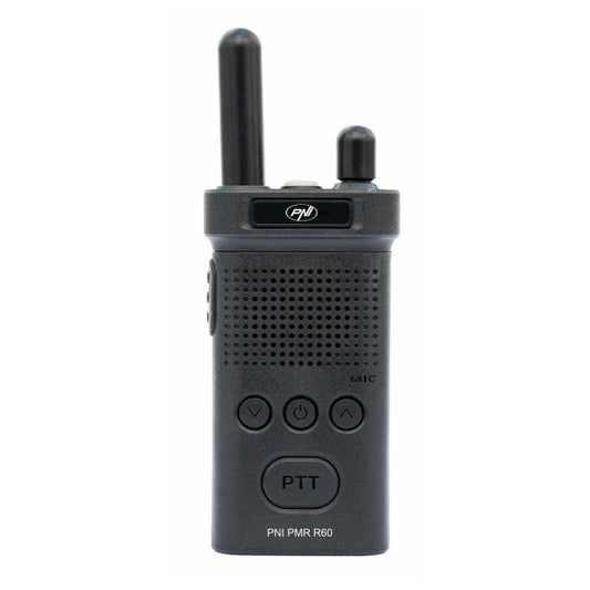 Kit 6 statii radio portabile PNI PMR R60 446MHz, 0.5W, 16 canale programabile, 16 PMR si tonuri 50 CTCSS si 104 DCS, Scan, blocare taste, SOS, Monitor, acumulator 1200mAh