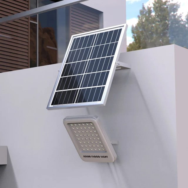 Lampa LED cu panou solar policristalin senzor de miscare si telecomanda 12W