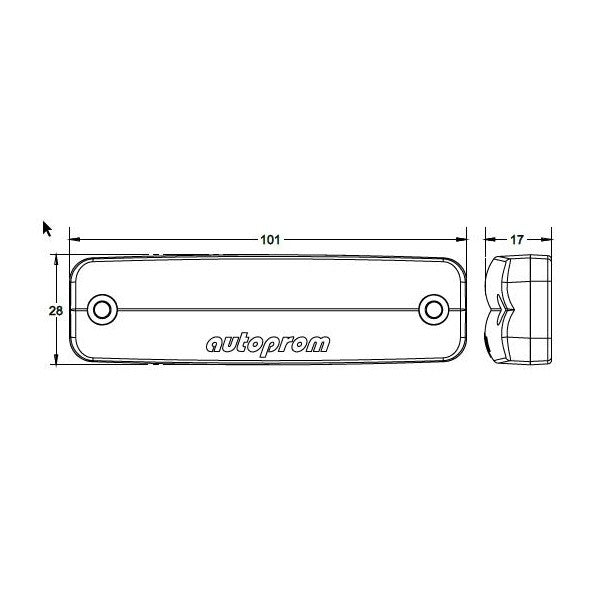 Lampa marcaj lateral 24V