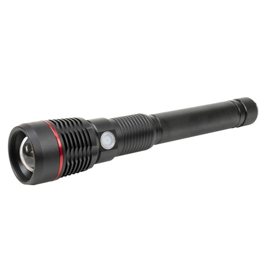 Lanterna PNI Adventure F450 din aluminiu cu focus si functie BOOST, led 20 W, 1500 lm pana la 450 m, IPX5, power bank cu iesire USB, incarcare prin micro USB, acumulator 4400 mAh inclus, functioneaza