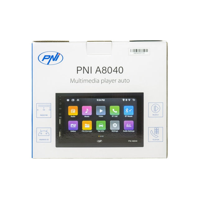 Multimedia player auto PNI A8040 cu Android 13, 2GB DDR3/ROM 32GB, ecran 7 inch, CarPlay, Android Auto, 2 x USB, BT