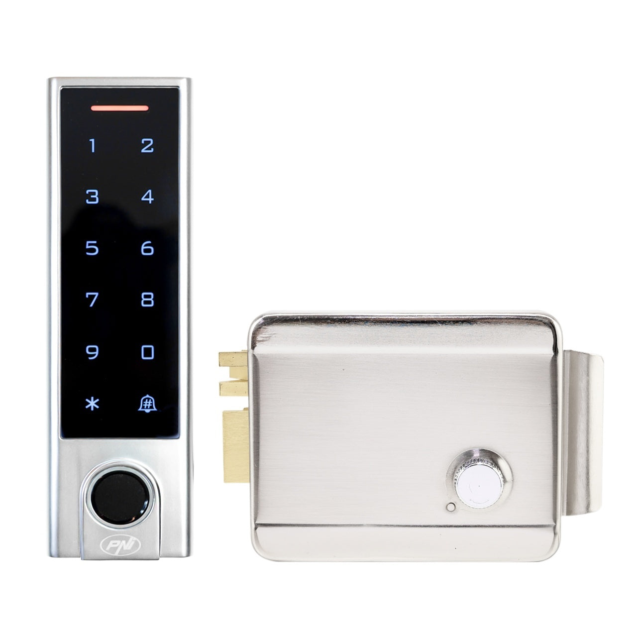 Pachet Tastatura control acces PNI DK350 cu Wi-Fi aplicatie Tuya si Yala electromagnetica PNI H1073A