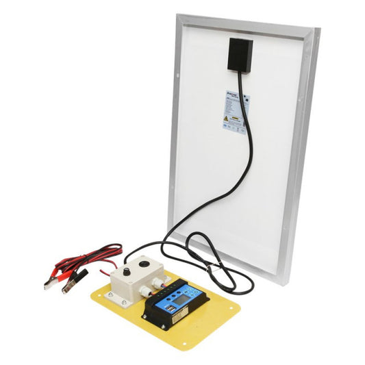 Panou solar 30W 625x340x25mm cu regulator 12-24V/10Ah