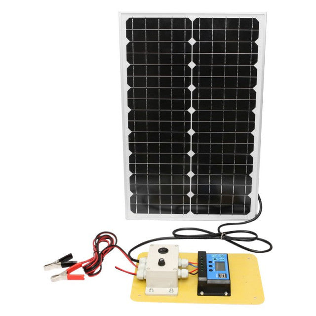 Panou solar 30W 625x340x25mm cu regulator 12-24V/10Ah