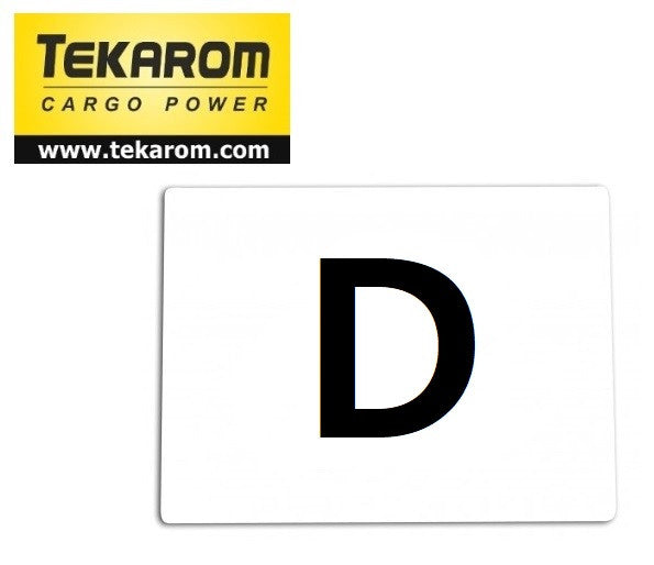 Placa litera ,, D "