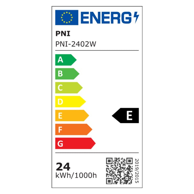 Plafoniera LED PNI D-Light 2402W 24W, incastrabila, rotunda, 6500K, alimentare 230V, 2640 lm, alb