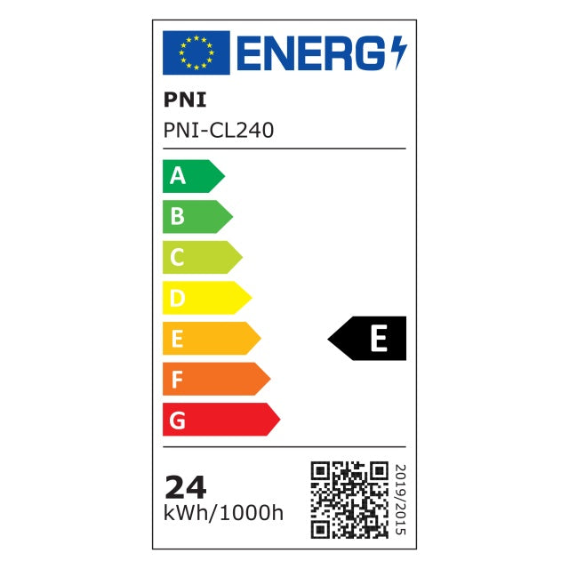 Plafoniera LED PNI D-Light CL240 24W, rotunda, 6500K, alimentare 230V, 2640 lm, alb