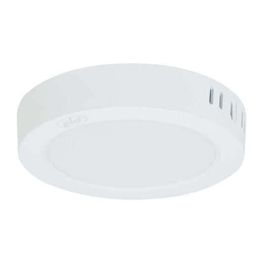 Plafoniera LED PNI D-Light CL2412 12W, rotunda 16.7 cm, 6400K, alimentare 230V, 1320 lm, alb rece