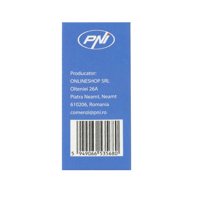 Priza internet PNI RJ45M modulara, CAT5, CAT6, montaj incastrat, alb