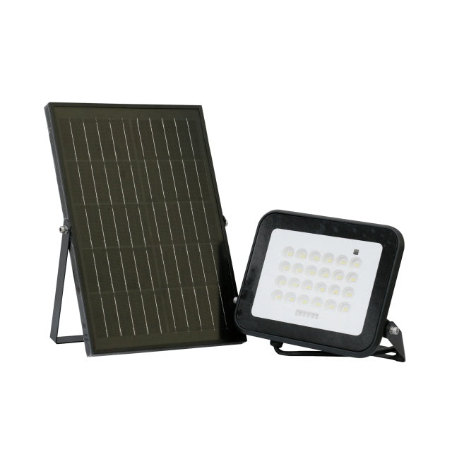 Reflector LED PNI GreenHouse WS100 100W cu panou solar, acumulator 10000mAh, telecomanda, timing si luminozitate reglabila, 6500 K, IP65