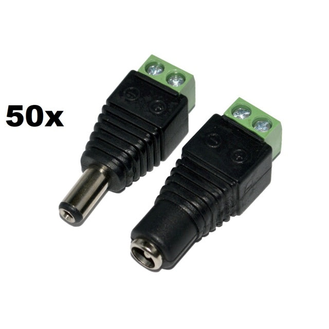 Set 50 buc Mufe alimentare mama/tata PNI M02 pentru sisteme de supraveghere