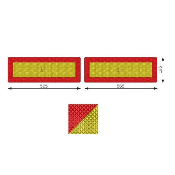 Set placute reflectorizante PREMIUM BICMA pentru remorca