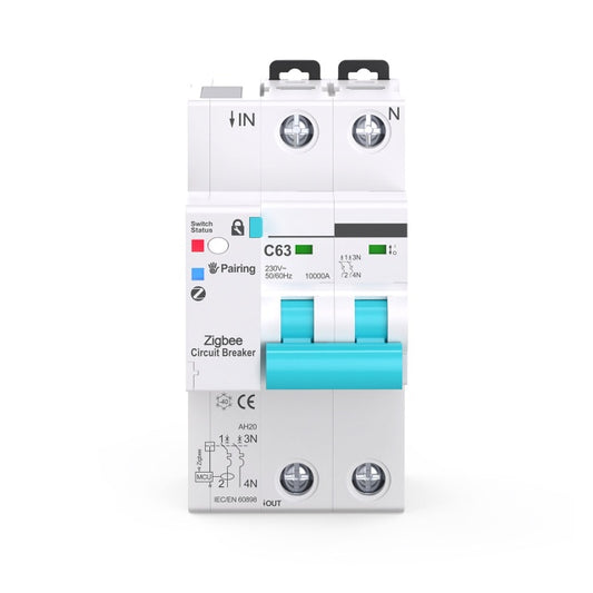 Siguranta automata inteligenta PNI SafeHome PT863 WiFi reglabila 1-63A, comanda prin internet, aplicatie de mobil Tuya Smart, integrare in scenarii si automatizari smart cu alte produse compatibile Tu