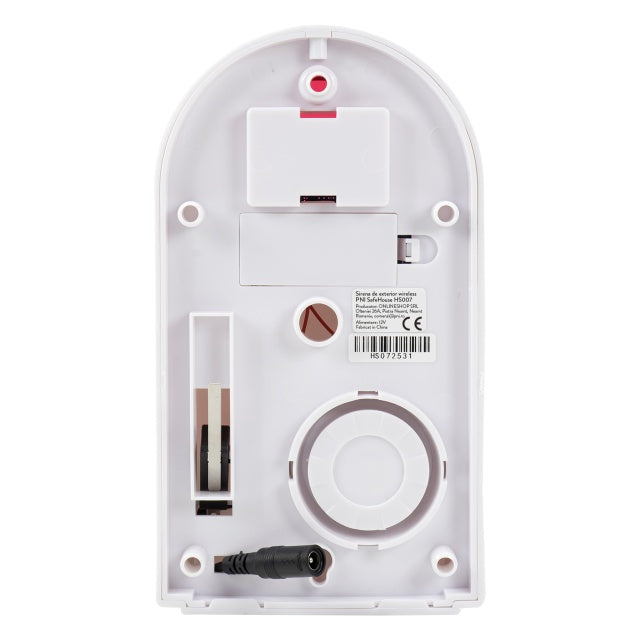 Sirena de exterior wireless PNI SafeHouse HS007, 110dB cu acumulator pentru sistemul de alarma wireless PNI SafeHouse PNI HS600 si HS650
