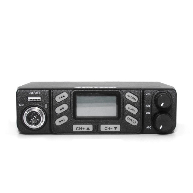 Statie radio CB PNI Escort HP 6800 ASQ, 12/24 V, MP3 player, mufa USB, 4W, AM-FM, mufa de bricheta inclusa