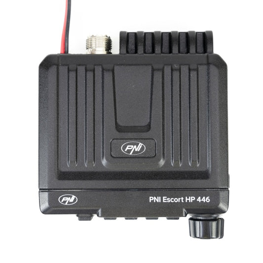 Statie radio UHF PNI Escort HP 446, 199 canale, ASQ 9 niveluri, Scan, Dual Watch, CTCSS-DCS, putere 0.5W la 15W, functie NRC