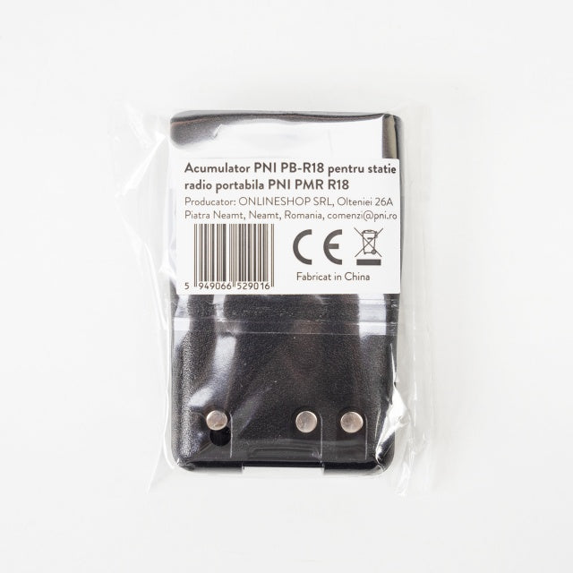Acumulator PNI PB-R18 pentru statie radio portabila PNI PMR R18, Li-Ion, 1600mAh, 7,4V
