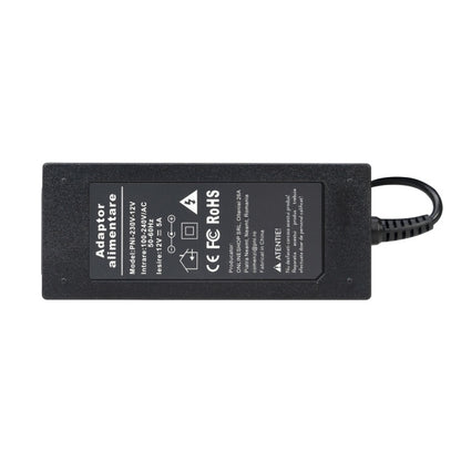 Alimentator PNI CCTV 230V, intrare 230V, iesire 12V, 5A, 2 metri, negru