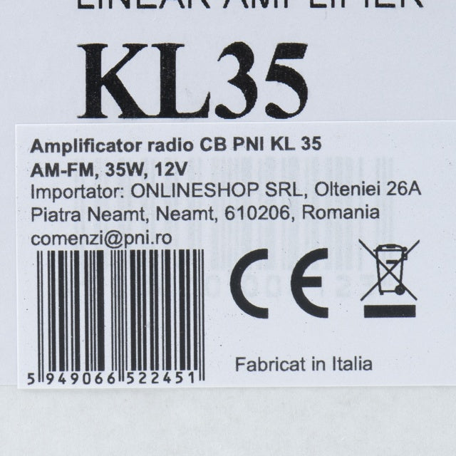 Amplificator radio CB PNI KL 35, AM-FM, 35W, 12V