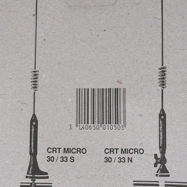 Antena CB CRT MICRO 30/33N 2BR, 26-28MHz, lungime 380 mm
