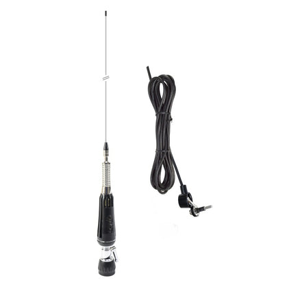 Antena CB PNI LED 1000 rabatabila, 80 cm lungime, cu cablu si montura fixa tip fluture, 26-30 MHz, 300 Watt, ilumineaza in timpul emisiei