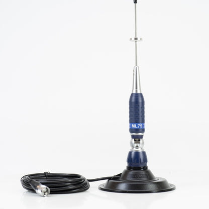 Antena CB PNI ML75, rabatabila, 26-28MHz, 300W cu baza magnetica inclusa, lungime 90cm