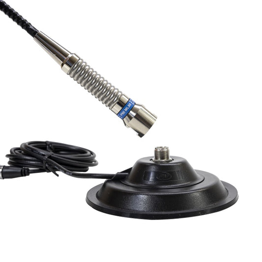 Antena CB PNI ML90 26-30MHz, 75cm, 150W, cu baza magnetica 145cm inclusa