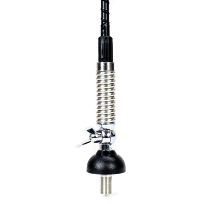 Antena CB PNI S60 cu fluture, lungime spic 59 cm, cu montura, cablu 4 m si mufa PL, fibra de sticla
