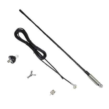 Antena CB PNI S60 cu fluture, lungime spic 59 cm, cu montura, cablu 4 m si mufa PL, fibra de sticla