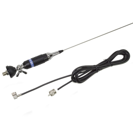 Antena CB PNI S9 cu fluture lungime spic 120 cm cu cablu RG58 de 4m