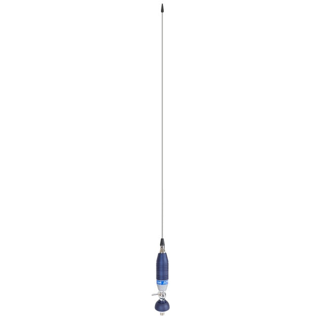 Antena CB Sirio SUPER 9 cu fluture, lungime 155 cm, 27 - 28.5 MHz, 250W, montura, cablu RG58 de 4m si mufa PL259 incluse