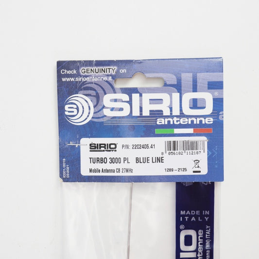 Antena CB Sirio Turbo 3000PL Blue Line Cod 2202405.41 fara cablu