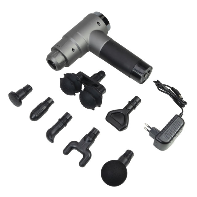 Aparat de vibromasaj PNI FG8121, 7 capete de masaj, 12 trepte de intensitate, acumulator 1500 mAh inclus