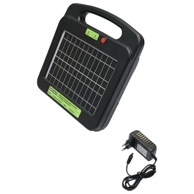 Aparat generator de impulsuri DC 12V/220V, cu panou solar pentru gard electric