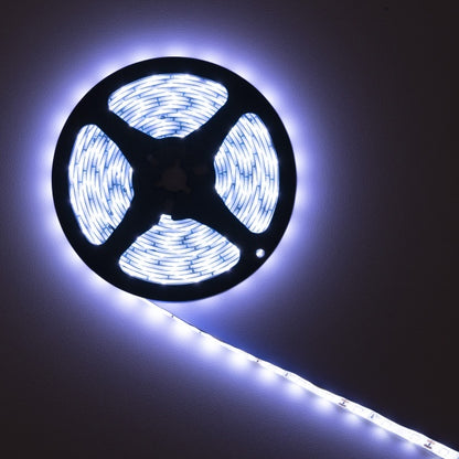 Banda LED PNI 2835W, 300 LED-uri, alb rece 6000K, 860lm, dimabil, buton touch, alimentator 230V, silicon, 5 metri, IP65