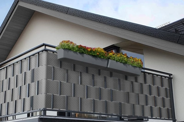 Banda orizontala pentru gard bordurat, balcon, din polietilena