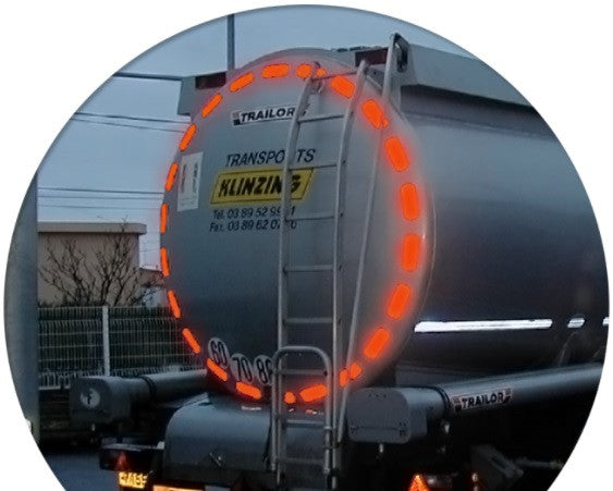 Banda reflectorizanta segmentata CISTERNE Reflexite VC 104+