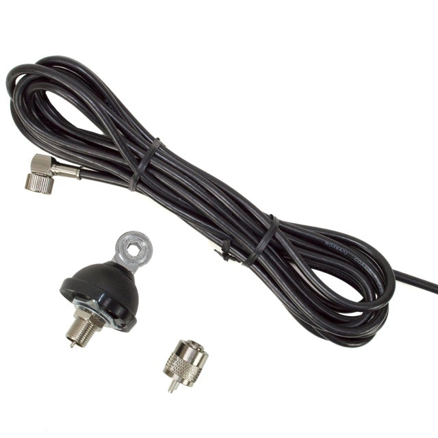 Bax 20 bucati antene CB PNI S75 cu fluture, montura, cablu si mufa PL