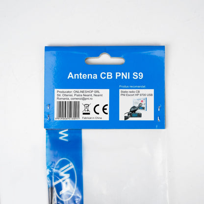 Bax 20 bucati antene CB PNI S9 cu fluture, lungime spic 120 cm, fara cablu, 600W, 26-28MHz